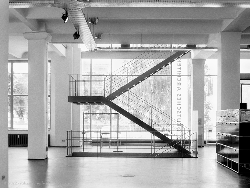 industrial and minimalist elements for the center of german architecture
